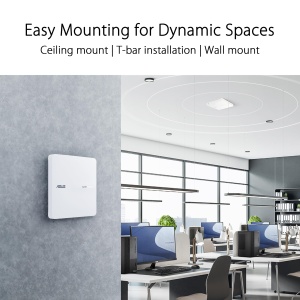 Punct de acces WiFi ASUS ExpertWiFi EBA63 AX3000 Dual-Band PoE, Alb - Img 6