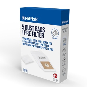Punga Aspirator Nilfisk Original 5 buc Filtru Preliminar - Compatibilitate Mare