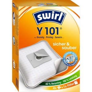 Pungi pentru aspirator Swirl Y 101, 4 pungi 1 filtru, 99,9 filtrare praf
