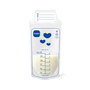 Pungi pentru colectare lapte matern MAM, 180 ml, 100 bucati, BPA- si BPS-free - Img 2
