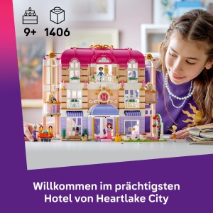 Puppenshaus LEGO Friends Grand Hotel Heartlake City 42704, 1406 piese, 6 figurine - Img 3