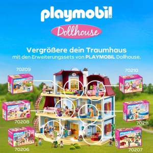 Puppenshaus Playmobil 70985 cu Trage Grif, pentru Copii de la 4 Ani - Img 8