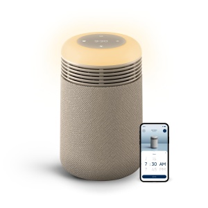 Purificator de aer Blueair Mini Restful, cu filtru HEPASilent, lumina trezire, bej
