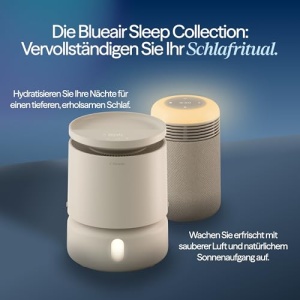 Purificator de aer Blueair Mini Restful, cu filtru HEPASilent, lumina trezire, bej - Img 11