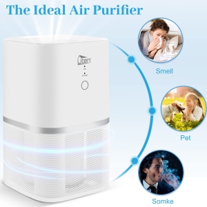 Purificator de aer compact cu filtru HEPA si functie anioni ideal pentru camere mici - Img 6
