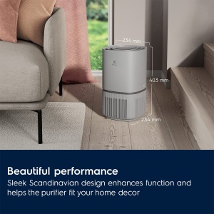Purificator de aer Electrolux Pure 500 EPO50371UG, purificator de aer HEPA in 4 trepte care elimina 99,97% din toate particulele de aer, praf, polen, bacterii si alergeni de origine animala, eficient energetic si aproape silentios, gri - Img 6