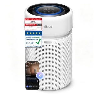 Purificator de aer Levoit Eleva 300X, capacitate 56 m, filtru HEPA, tehnologie DuoShield