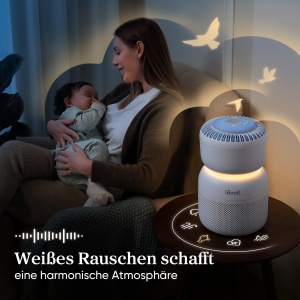 Purificator de aer Levoit HEPA cu 5 senzori, filtru de aer impotriva polenului de praf de mucegai de 99,97%, afisaj in timp real al calitatii aerului, control al aplicatiei, lumina de noapte si zgomot alb pentru un somn mai bun, Sprout - Img 8