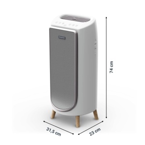 Purificator de aer Rowenta PU6180 Intense Pure Air Home | Filtrarea aerului HEPA | Filtre formaldehida | CADR 360 m3/h | Aplicatia Pure Air | 4 moduri automate | mai putin de 32 dB(A) | Finisaj alb/textil - Img 3