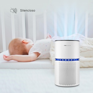 Purificator de aer Ufesa Comfort Air 2200 cu filtru HEPA cu 3 straturi si o rata de purificare a aerului CADR de 220 m3/h, acoperire <=90 m2, 4 viteze, silentios <=55 dB, cronometru 5-24 ore, alb. - Img 5