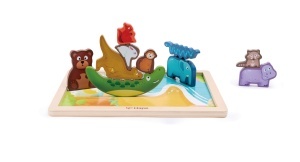 Puzzle educativ Tierreich cu 16 animale design prietenos pentru copii - Img 6