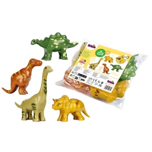 Puzzle Magnet Dinosauri Theo Klein cu 4 Figurine pentru Copii de la 1 An - Img 8