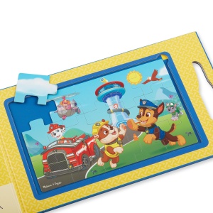 Puzzle magnetic Melissa Doug PAW Patrol - 2 puzzle-uri, 15 piese fiecare, portabil