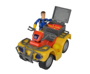 Quad Simba Toys Feuerwehrmann Sam cu Figurina si Accesorii pentru Copii
