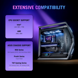 Racire CPU All-in-One ASUS ROG Ryuo IV SLC 360, Display AMOLED 6,67 inch, ARGB - Img 7