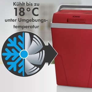 Racitor auto Bomann KB 6011.1 CB, capacitate 22L, putere 45W, rosu - Img 4