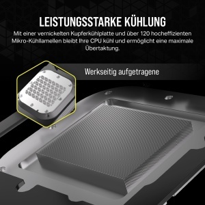 Racitor CPU CORSAIR iCUE LINK XC7 RGB Elite, Alb, 24 LED RGB, Compatibil Intel LGA 1700 si AMD AM5 - Img 5