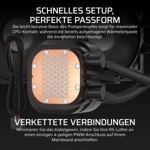 Racitor CPU Corsair Nautilus 360 RS LCD, 360mm, Negru, AIO - Img 4