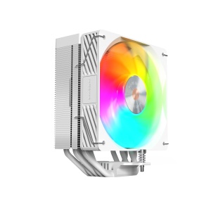 Racitor CPU Mars Gaming MCPU-X5ARGB, 280W TDP, 5 Heatpipes, Alb - Img 4