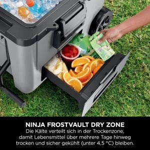 Racitor cu roti Ninja FrostVault FB245EUGY, 42 litri, gri - Img 4