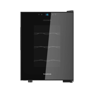 Racitor de vinuri Taurus Chanson 12 pentru 12 sticle, putere 70W, design negru