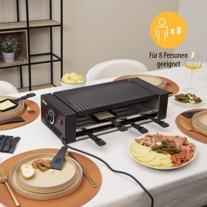 Raclette si Pizzar Tristar RA-2736, 1300W, 8 persoane, negru - Img 2