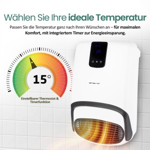 Radiator electric Emerio BH-123818, 2000W, pentru spatii de pana la 20 m, cu termostat ajustabil - Img 3
