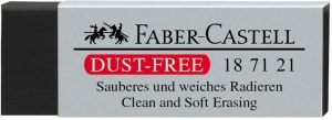 Radiera Faber-Castell Dust-Free, 20 bucati, negru, PVC-free - Img 2