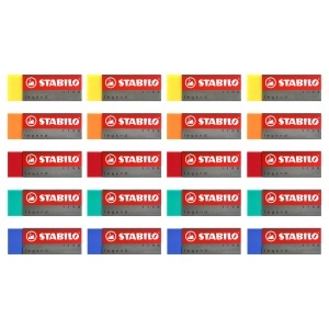 Radiera STABILO Legend, 5 culori disponibile, pentru creioane si carioci - Img 2