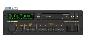 Radio auto 1-DIN Blaupunkt Hamburg SQM 23 DAB, Bluetooth, USB, 4x50W, Retro Design