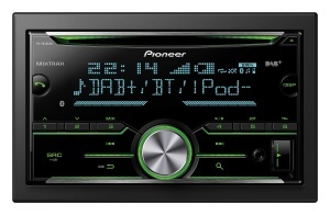Radio auto 2DIN Pioneer FH-X840DABAN, Bluetooth, DAB, USB, RGB iluminare
