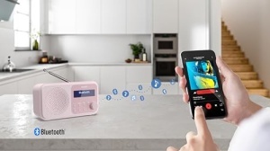 Radio digital portabil SHARP DR-P420 Blossom Pink Bluetooth 50 DABFM Dual Alarm - Img 4