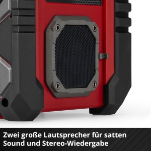 Radio portabil Einhell TE-CR 18 Li DAB FM Bluetooth IP65 fara acumulator - Img 9