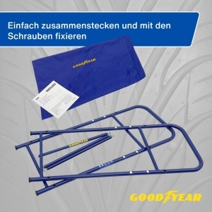 Raft pentru anvelope Goodyear, 4 anvelope, inaltime ajustabila, capacitate 120 kg - Img 3