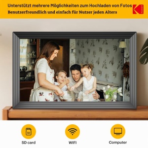 Rama foto digitala Kodak 15.6 inch, 32 GB, touchscreen, neagra - Img 2