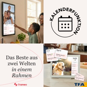 Rama foto digitala TFA Dostmann 10,1 inch, negru, cu aplicatie FRAMEO si conectivitate Wi-Fi - Img 2