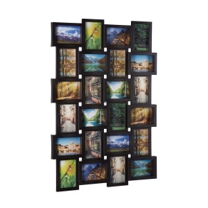 Rama foto Relaxdays pentru 24 imagini, 10x15 cm, neagra