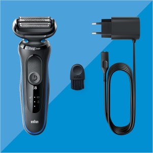 Rasitor Electric Braun Series 5, Model 51-B1000s, 3 Lame, Waterproof, Albastru - Img 7