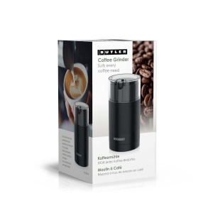 Rasnita electrica Butler pentru cafea 150W lame din otel inoxidabil capacitate 70g Negru - Img 5
