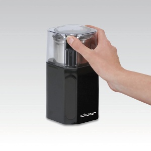 Rasnita electrica de cafea si condimente Cloer 7580, 200 W, pentru pesto, nuci si cereale, boabe de cafea de pana la 70 g, recipient detasabil din otel inoxidabil, negru - Img 2