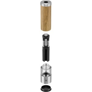 Rasnita electrica WMF Ceramill 215 cm lemn de stejar mecanism ceramic ajustare fina - Img 3