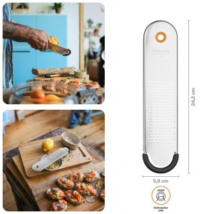 Rasnita fina Fiskars Functional Form 1079966 otel inoxidabil maner ergonomic grinegruportocaliu - Img 2