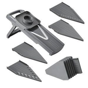 Rasnita Metaltex Slice-V cu 5 insertii, protectie pentru degete, gri - Img 1