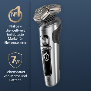 Rasoir electric Philips S9000 Prestige, crom, tehnologie SkinIQ, trimmer inclus - Img 7