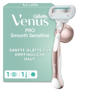 Rasoir pentru femei Gillette Venus Pro Smooth Sensitive, 5 lame, rosegold