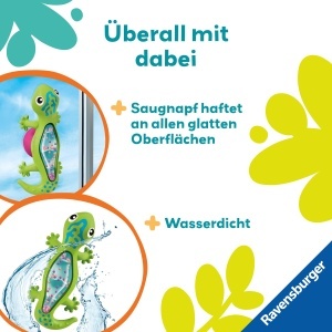 Ravensburger Play Regenmacher Gecko Instrument Muzical pentru Bebelusi cu Ventuza - Img 6