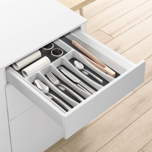 Rayen Organizer Tacamuri 6 Compartimente Alb Antiderapant 40x325x5 cm - Img 4