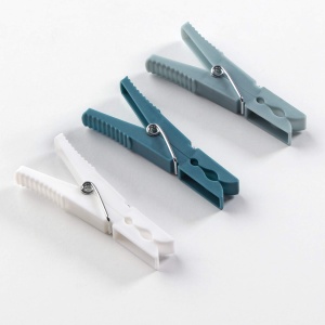 Rayen Set 24 Clame Rufe Plastic XXL AlbGriAlbastru Antiderapante - Img 2
