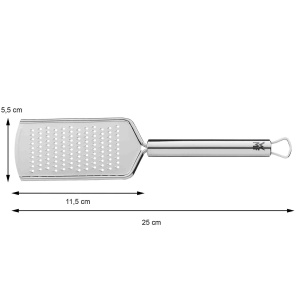 Razatoare de branza WMF Profi Plus din otel inoxidabil 25 cm, suprafata fina de gratar, razatoare de parmezan, razatoare de lamaie, otel inoxidabil Cromargan, poate fi spalat in masina de spalat vase - Img 3