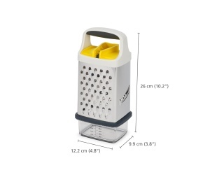 Razatoare Joseph Joseph Multi-Grip cu Recipient Ergonomica si Razatoare din Otel Inoxidabil - Img 7